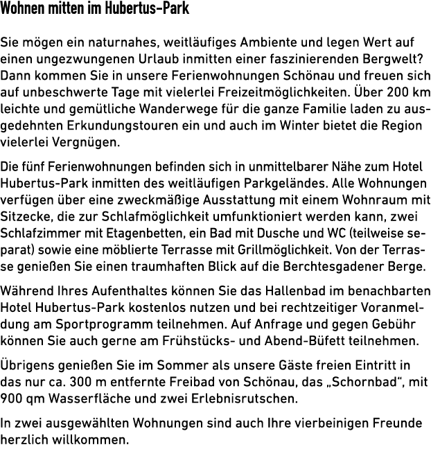 Wohnen mitten im Hubertus Park Sie m gen ein naturnahes, weitl ufiges Ambiente und legen Wert auf einen ungezwungenen...