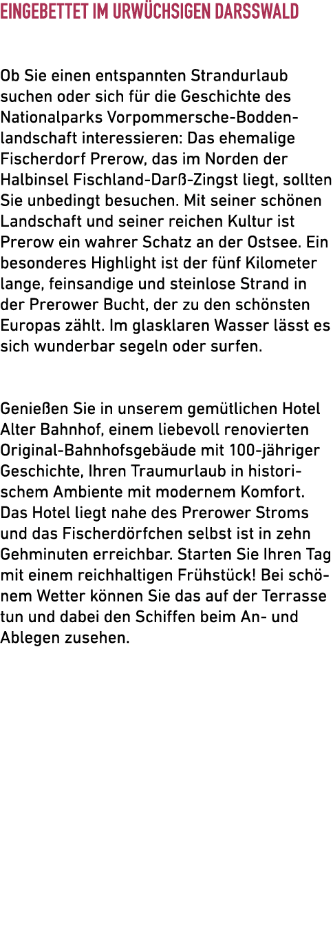 Eingebettet im urw chsigen Dar wald Ob Sie einen entspannten Strandurlaub ­suchen oder sich f r die Geschichte des ﻿N...